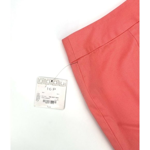 Liz Claiborne Career Pencil Skirt Women’s Petite Size 16P Textured Coral NEW - Picture 8 of 10